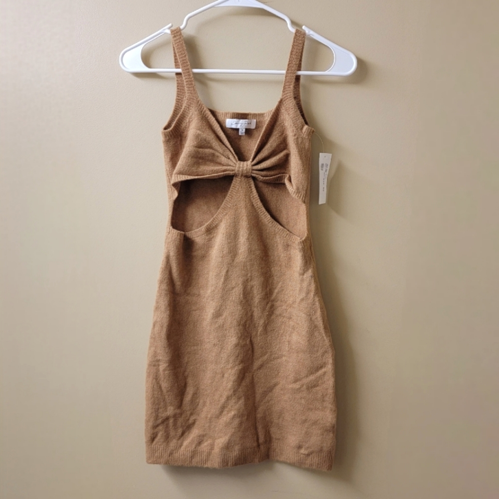 Emory Park Bodycon Sweater Cutout Dress size Medium NWT
